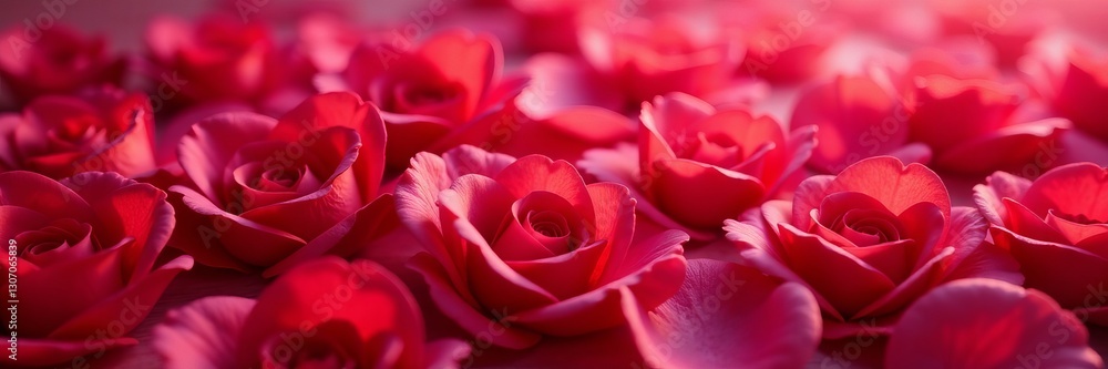 Close-up of red and pink rose petals creating a stunning backdrop, romantic, petals Close-up of red and pink rose petals creating a stunning backdrop, romantic, petals