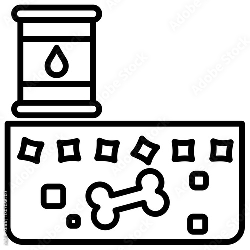 Fossil Fuel Outline Icon