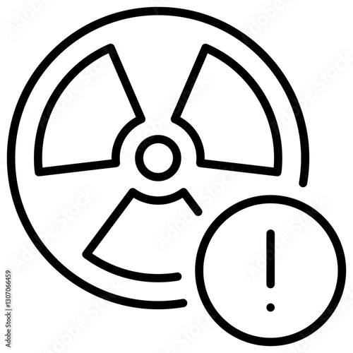 Radiation Outline Icon