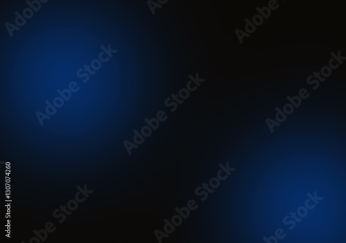 Black and dark blue smooth gradient abstract background image,Dark tone.Science or technology display concept. Metal or metallic color. spotlight in room or studio.Graphic illustration.