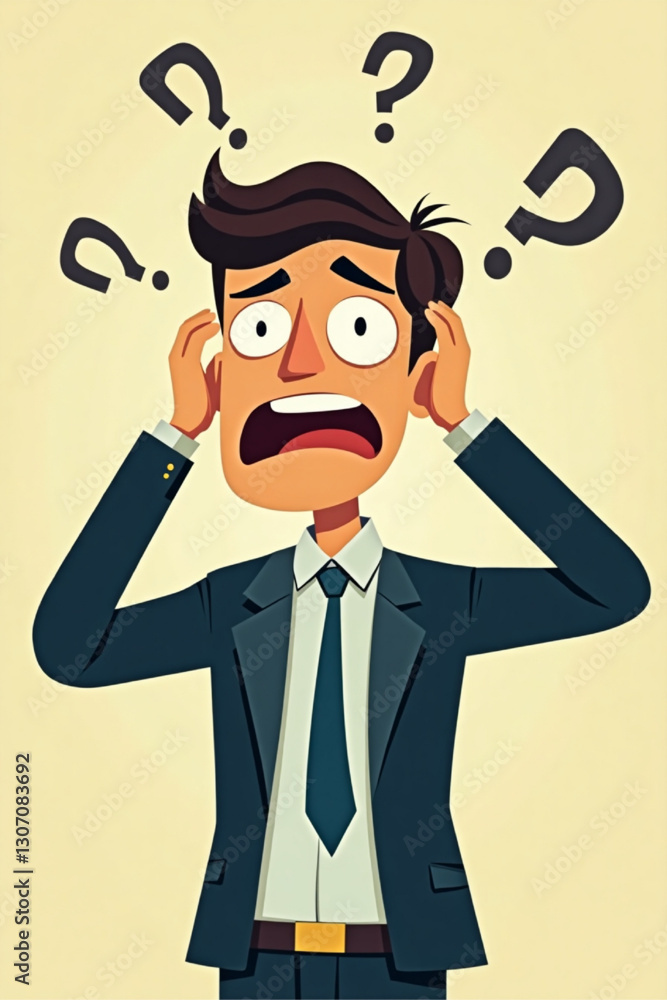 Stressed Overworked Businessman Struggling to Meet Tight Project Deadlines Stressed Overworked Businessman Struggling to Meet Tight Project Deadlines
