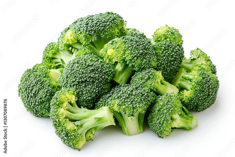 Chinese broccoli stir-fry isolated on white background Chinese broccoli stir-fry isolated on white background