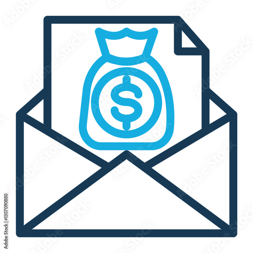 Billede på lærred Grant icon line color style for download (Help and Support Pack)