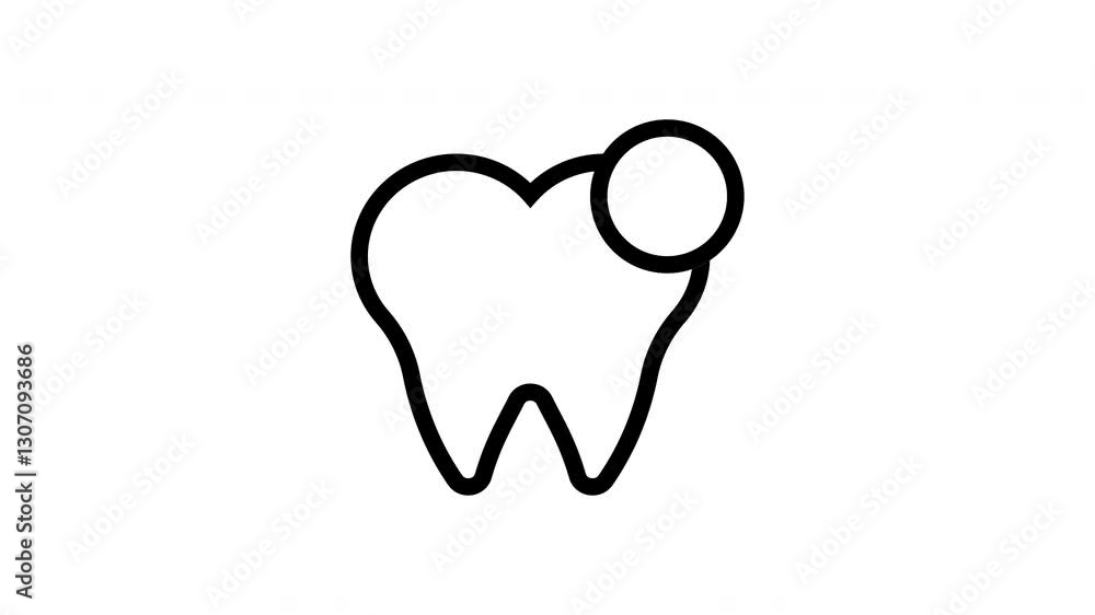 healthy tooth animated icon healthy tooth animated icon