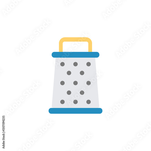 Cheese grater colored icon
