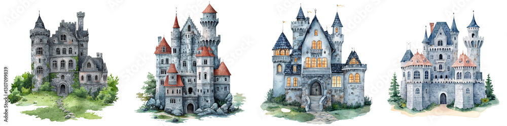 Enchanting Medieval Castles Illustrative Representations of Fairytale Fortresses Showcasing the Majestic Architecture Intricate Details and Whimsical Charm of These Iconic Landmarks Enchanting Medieval Castles Illustrative Representations of Fairytale Fortresses Showcasing the Majestic Architecture Intricate Details and Whimsical Charm of These Iconic Landmarks