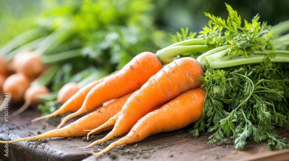 Freshly Harvested Orange Carrots Freshly Harvested Orange Carrots