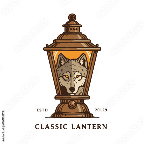 Classic Lantern Wolf