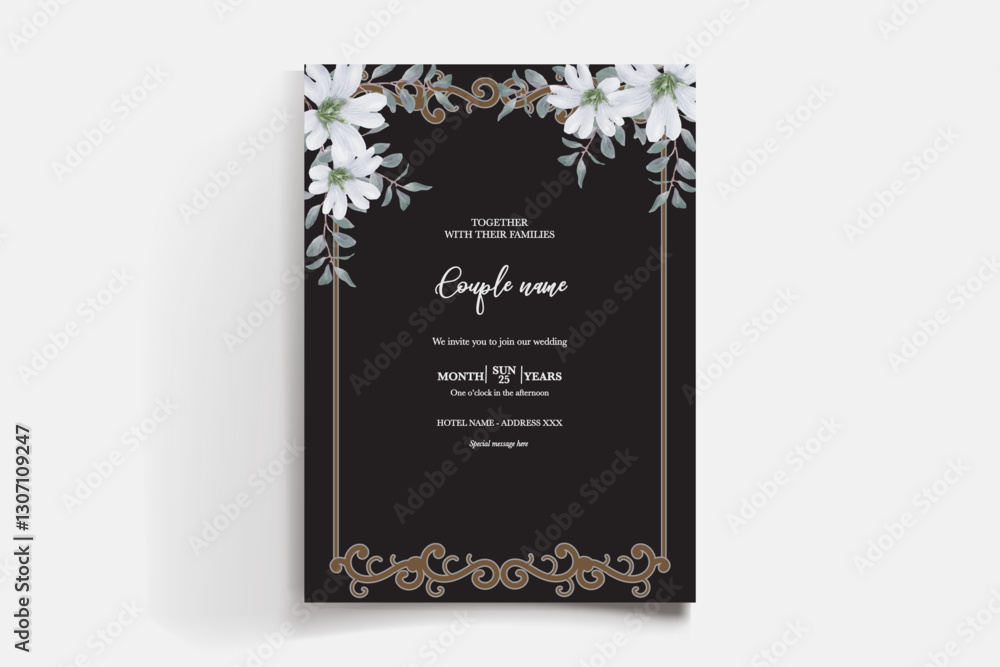 BRIDAL SHOWER FLORAL INVITATION TEMPLATE BRIDAL SHOWER FLORAL INVITATION TEMPLATE