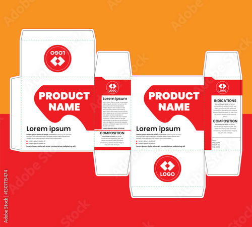 Modern and Elegant Box Packaging Template Design for Your Brand products