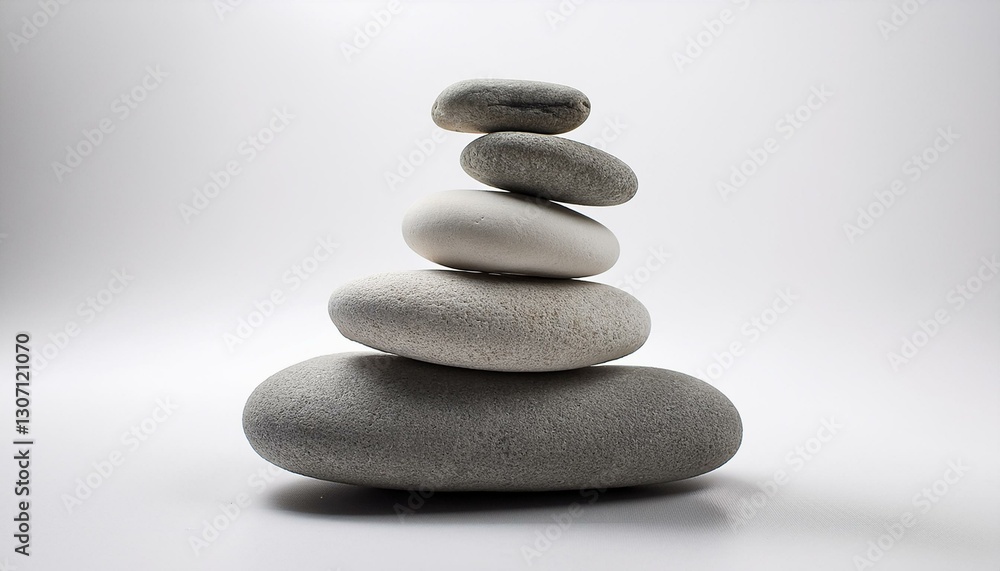 balanced stones zen garden white background stability balanced stones zen garden white background stability