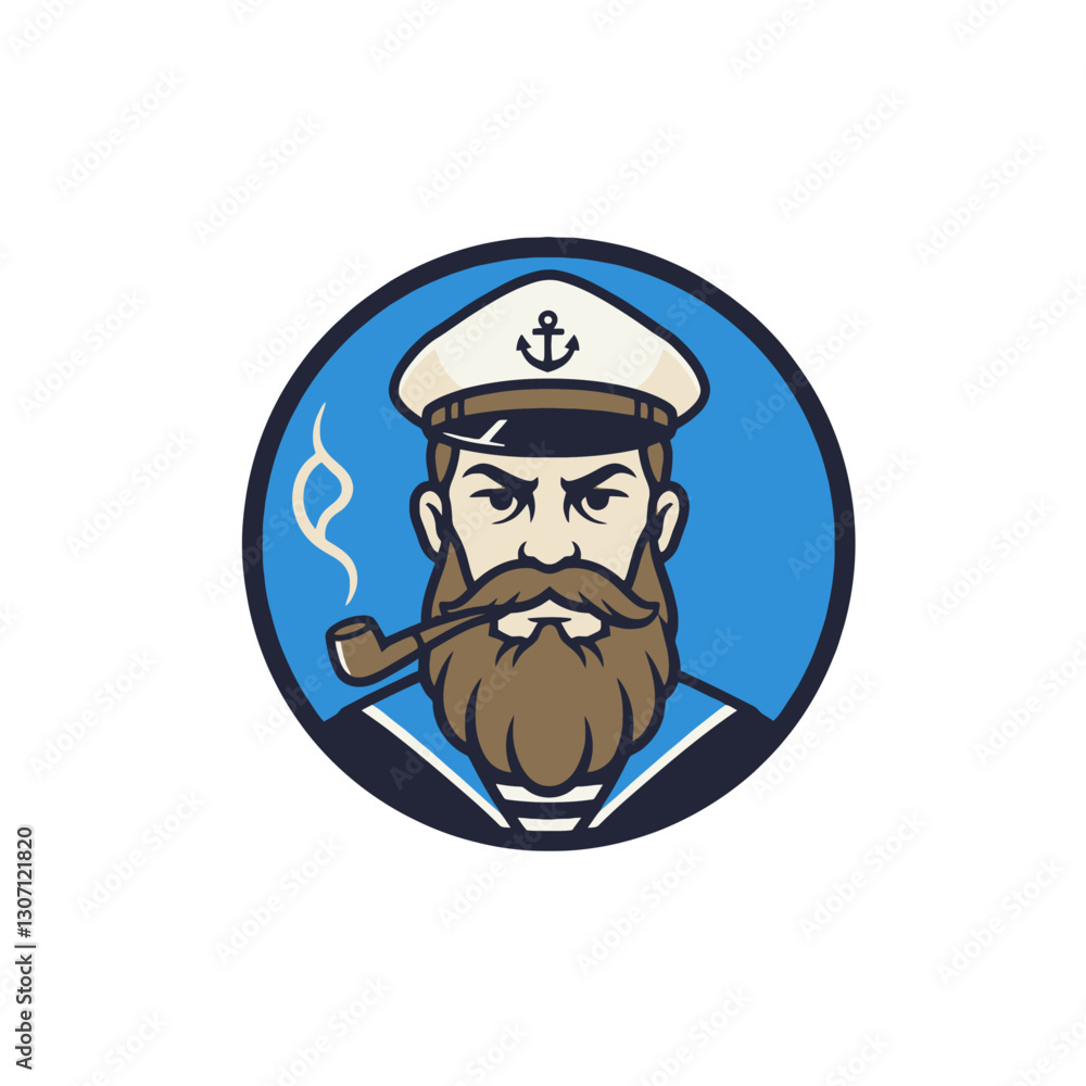 Nautical Captain Badge Nautical Captain Badge