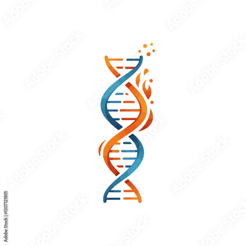 Burning DNA Strand