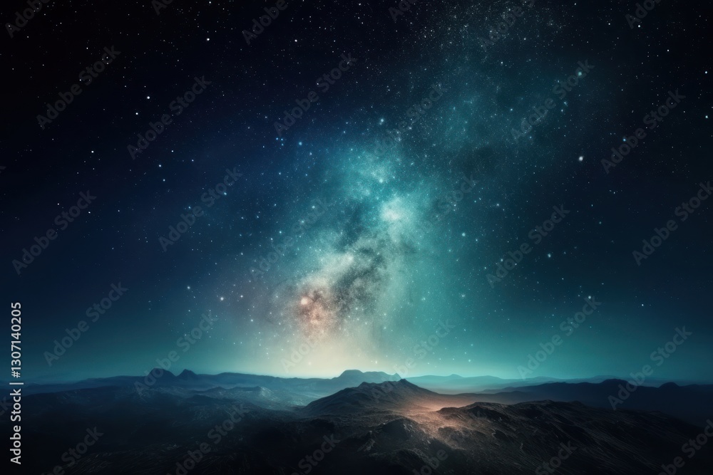 Fototapeta premium Universe nebula night sky.