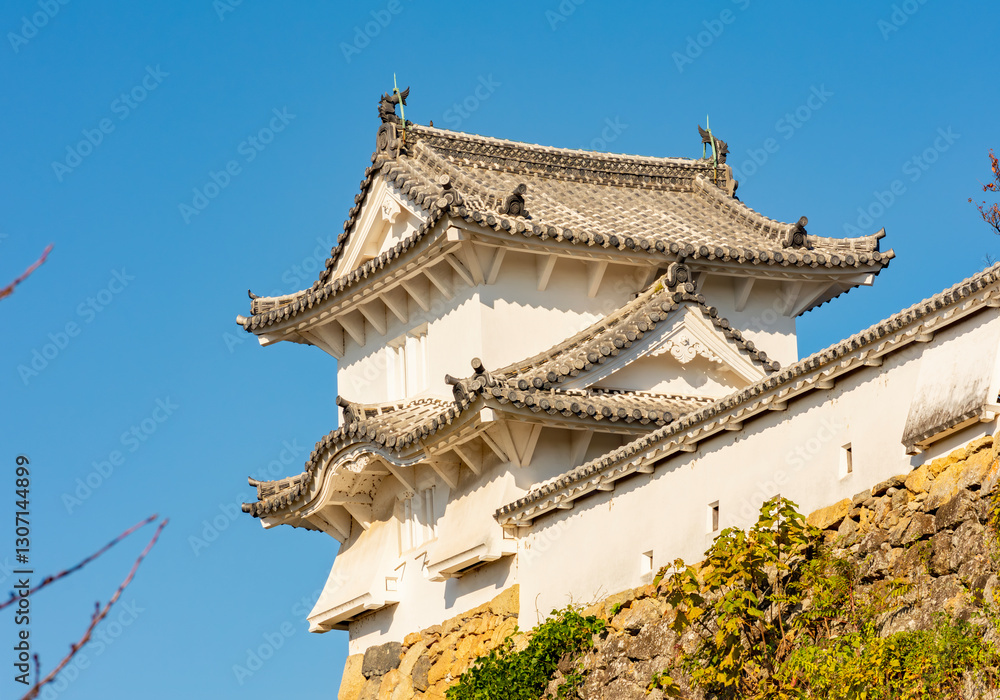 Guard tower of Himeji (White Heron) Castle, Japan Guard tower of Himeji (White Heron) Castle, Japan