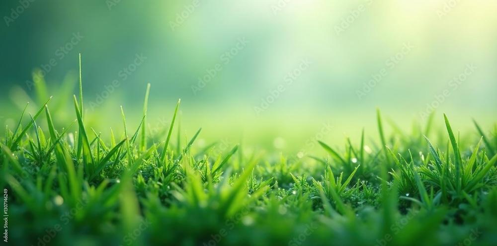 Dew-kissed grass swaying gently in the breeze, peaceful, foggy Dew-kissed grass swaying gently in the breeze, peaceful, foggy