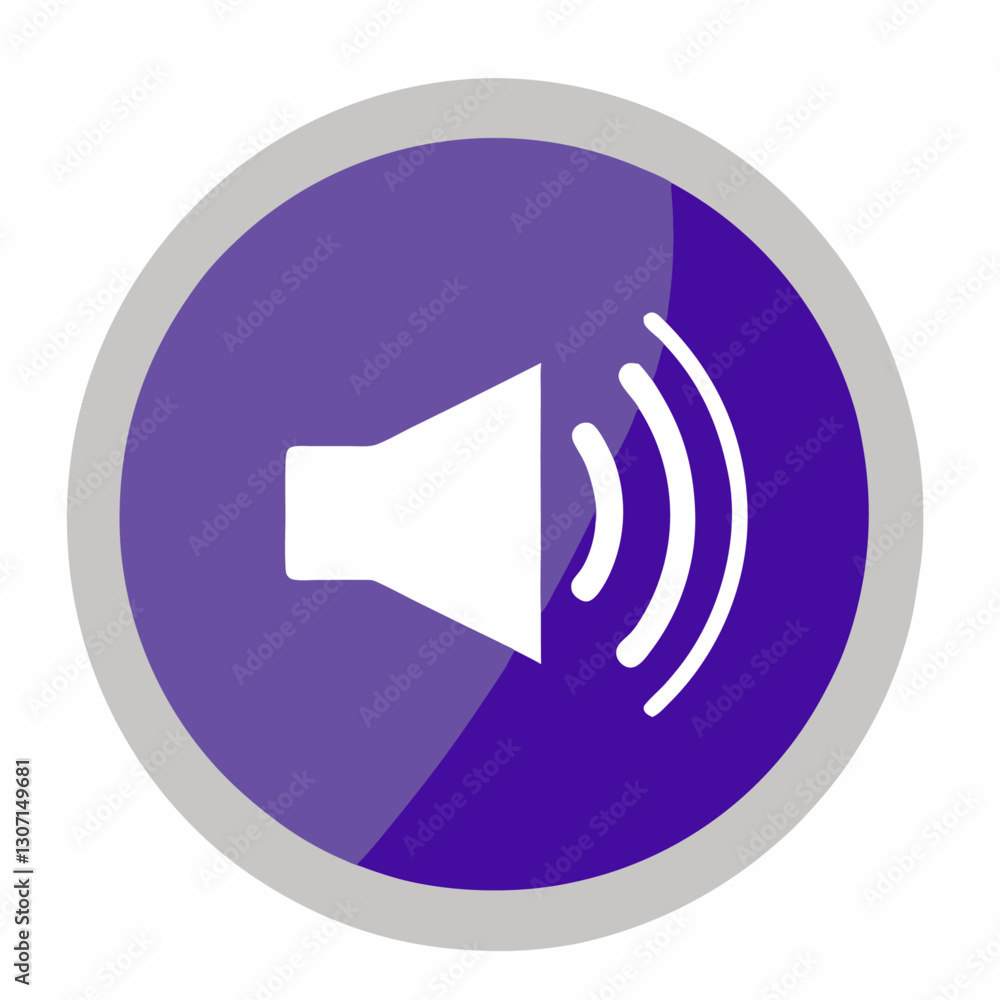 Audio volume button vector  illustration