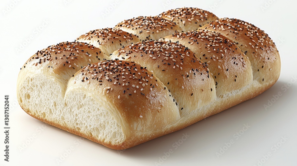 Fresh Bread Loaf, Studio Shot Fresh Bread Loaf, Studio Shot