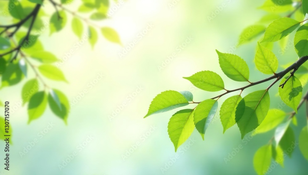Leafy branches in muted tones against bright white, leafy branches, soft focus, plant life Leafy branches in muted tones against bright white, leafy branches, soft focus, plant life