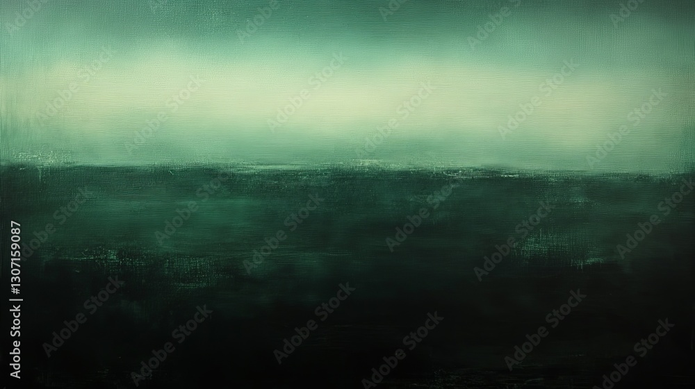 Fototapeta premium Dark forest green and black gradient, moody and atmospheric with subtle texture