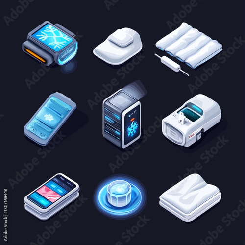 Isometric Cryotherapy Tech Collection of Medical and Aesthetic Devices