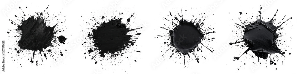Dramatic and Expressive Black Paint Splatter Splatters Abstract Textured Background Chaotic and Random Ink Blots Drips and Splashes Create a Bold Fluid and Vibrant Contemporary Design Dramatic and Expressive Black Paint Splatter Splatters Abstract Textured Background Chaotic and Random Ink Blots Drips and Splashes Create a Bold Fluid and Vibrant Contemporary Design