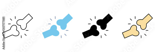 Joint  concept line icon. Simple element illustration.