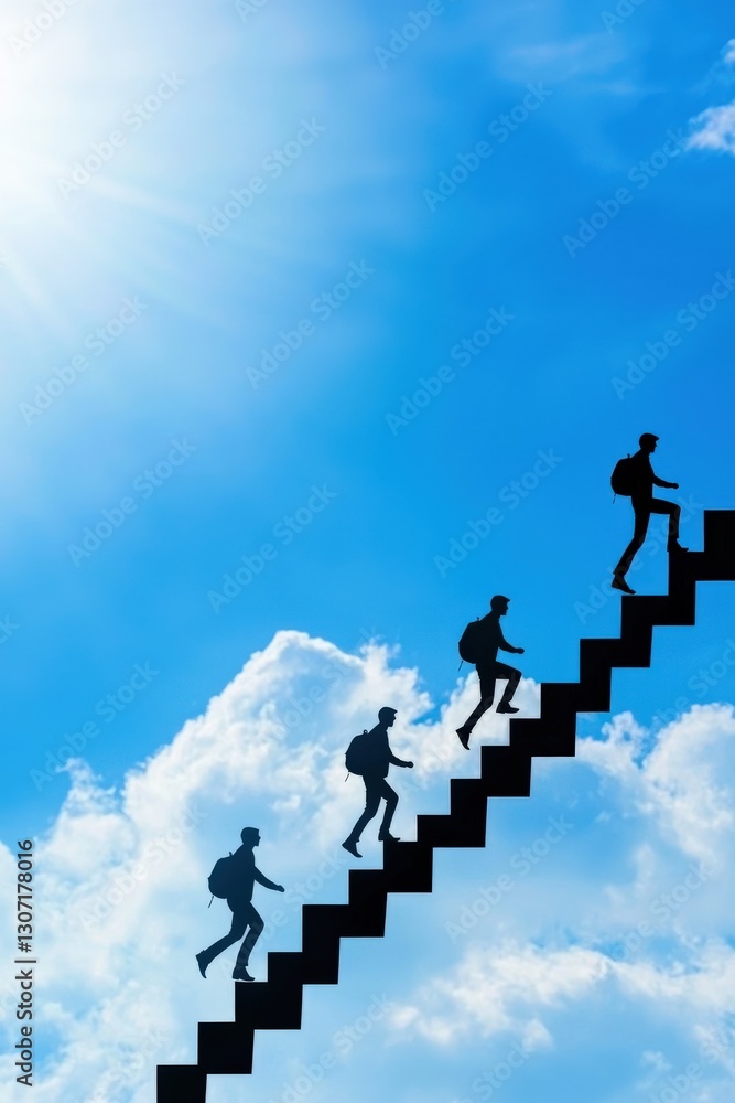 Ascending towards achievements with collaborative steps. Ascending towards achievements with collaborative steps.