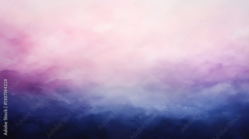 Fototapeta premium Soft abstract gradient with pastel pink and purple hues, gently blending with blurred edges, evoking a calm and ethereal atmosphere