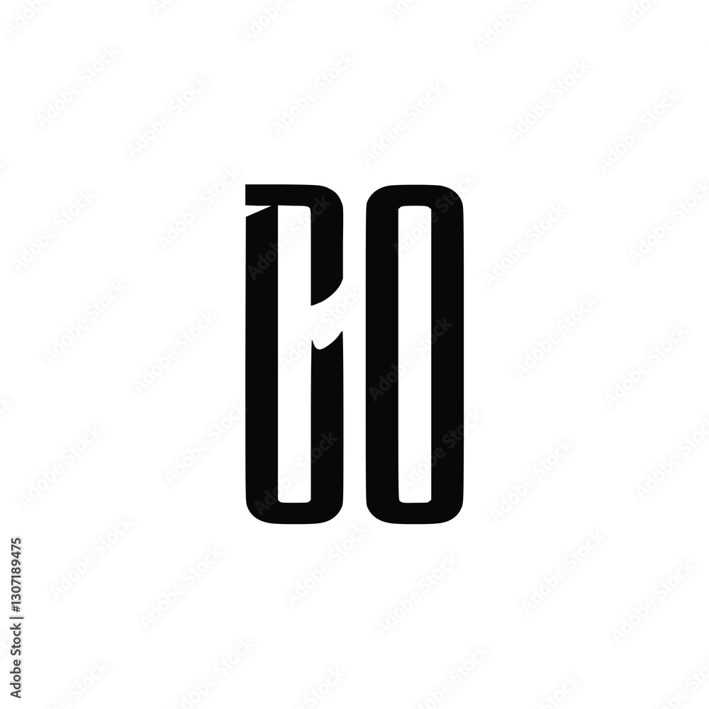 CO monogram logo design letter text name symbol monochrome logotype alphabet character simple logo CO monogram logo design letter text name symbol monochrome logotype alphabet character simple logo