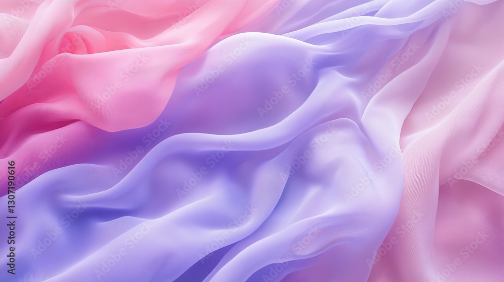 Obraz premium Soft pastel gradient with light pink and purple hues, blending gently, creating a dreamy and calming aesthetic