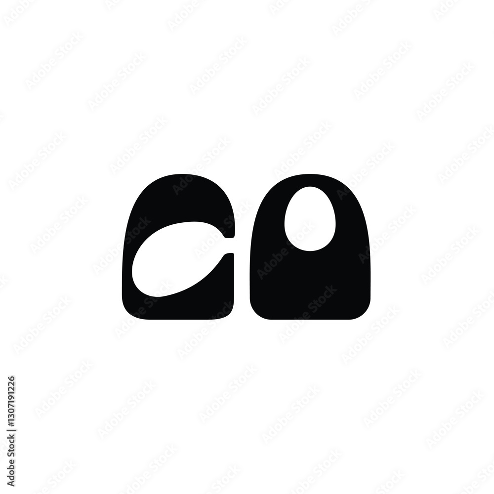 CO monogram logo design letter text name symbol monochrome logotype alphabet character simple logo CO monogram logo design letter text name symbol monochrome logotype alphabet character simple logo