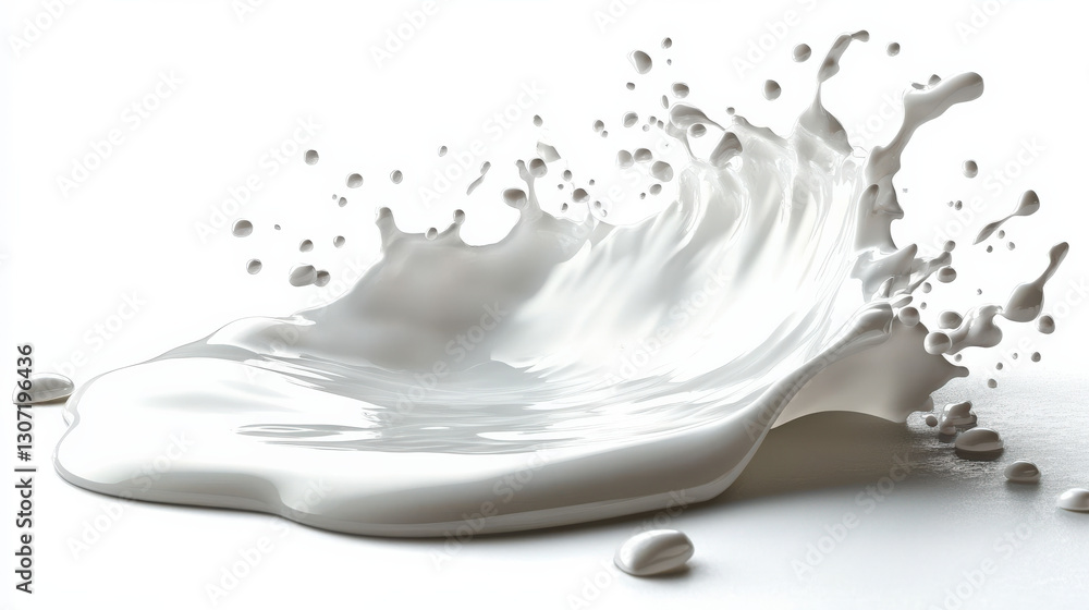 White milk dripping White milk dripping