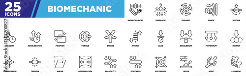 Biomechanic Iconset Outline