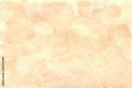 Beige watercolor background by hand
