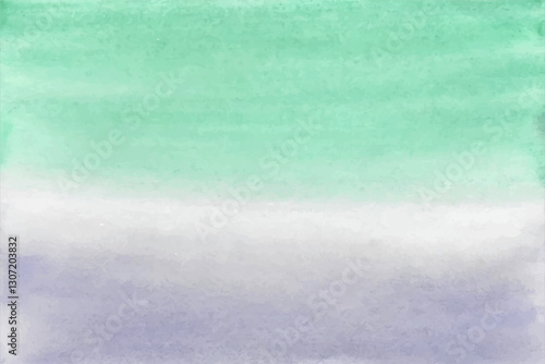 Watercolor gradient of blue and green