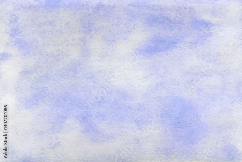 Blue watercolor vector background. Abstract hand paint square stain backdrop