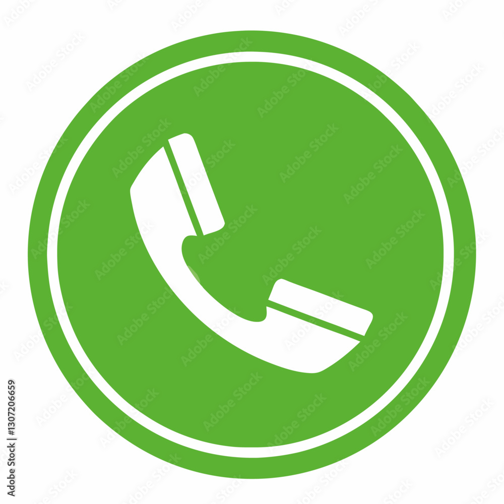 Green Answer Phone Circle vector illustration Green Answer Phone Circle vector illustration