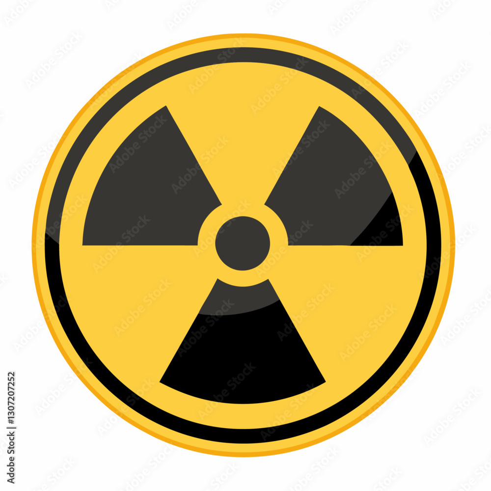 Radiation Sign Gradient vector illustration Radiation Sign Gradient vector illustration