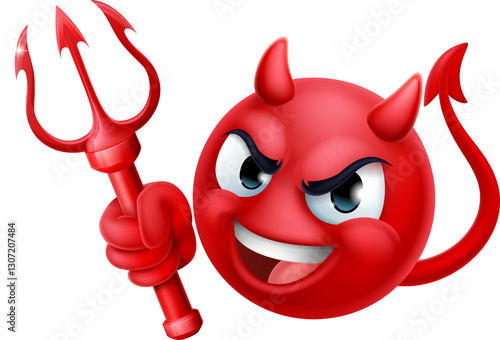 Devil Emoji Emoticon Man Fa...