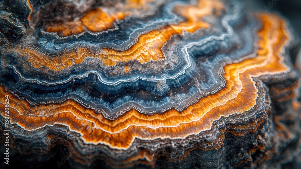 Close-up, Rock Layers, Colorful Texture Close-up, Rock Layers, Colorful Texture