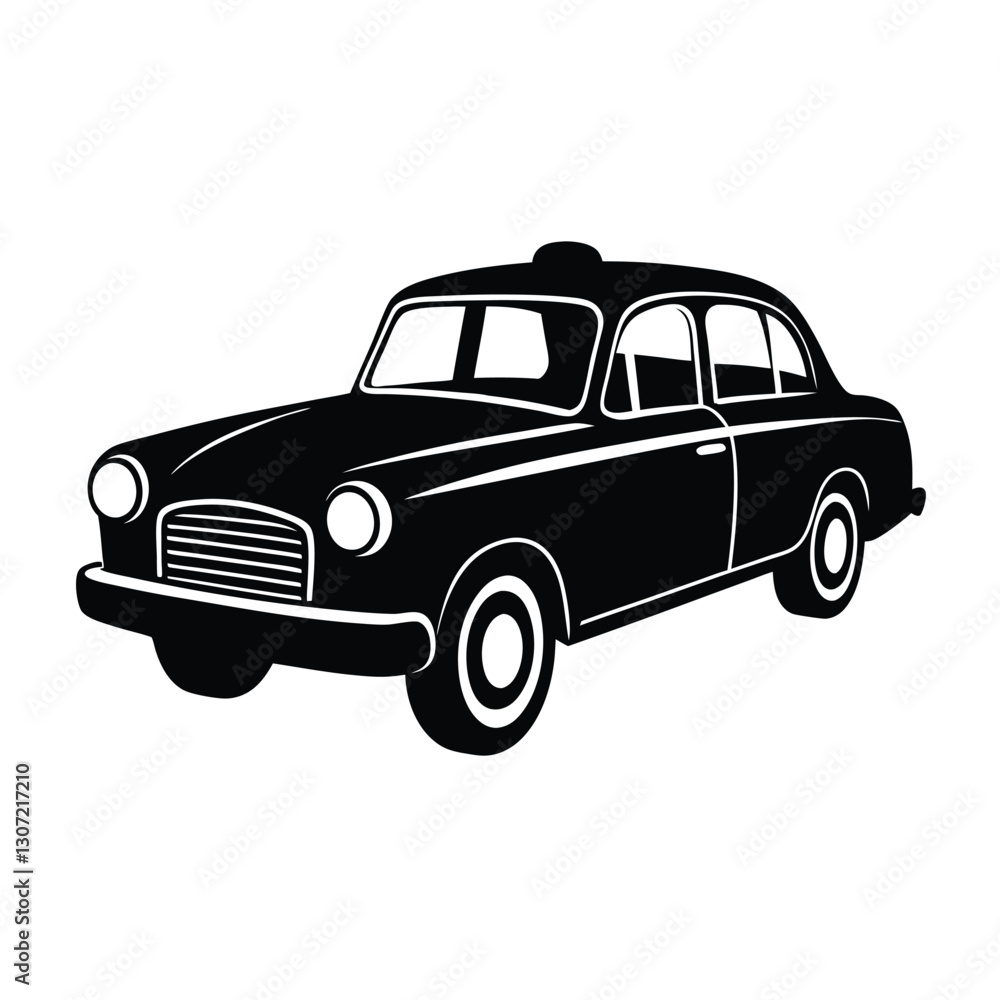 Fototapeta premium retro car vector vector on white background