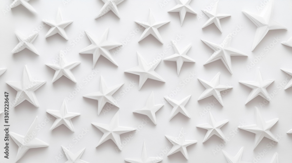 Elegant white star pattern background design minimalist texture art stars decor style paper craft Elegant white star pattern background design minimalist texture art stars decor style paper craft