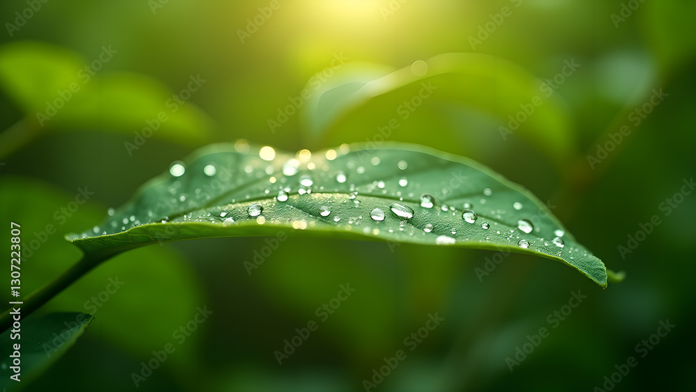 Leaf's Morning Dew, A Refreshing Natural Beauty Leaf's Morning Dew, A Refreshing Natural Beauty