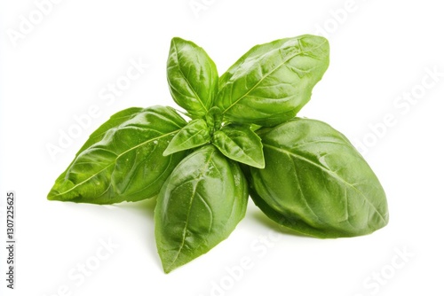Obraz na płótnie Professional stock photo of vibrant pesto sauce on a clean white background with sharp details and realistic lighting w salonie
