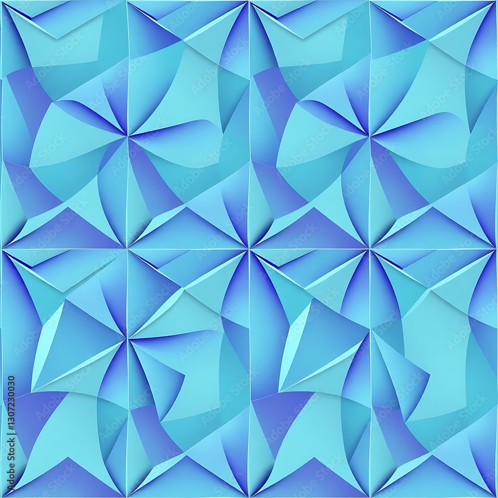 Geometric Turquoise Delight: An intricate, seamless pattern featuring repeating geometric shapes in various shades of turquoise and blue, evoking a sense of modern design and visual interest. Geometric Turquoise Delight: An intricate, seamless pattern featuring repeating geometric shapes in various shades of turquoise and blue, evoking a sense of modern design and visual interest.