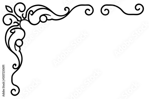 Luxurious Baroque Motif Vector – Timeless Home Decor Design Element

