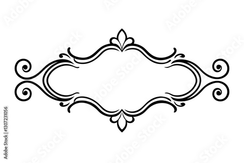 Luxury Baroque Border Element – High-End Branding Decorative Design


