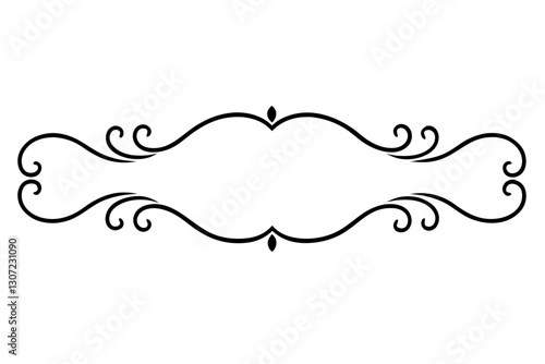 Luxury Baroque Border Element – High-End Branding Decorative Design

