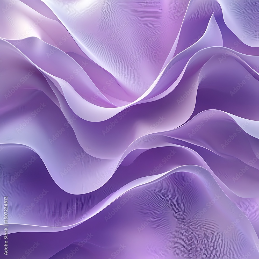 Abstract Purple Fabric Drapes Softly Wave Texture Abstract Purple Fabric Drapes Softly Wave Texture